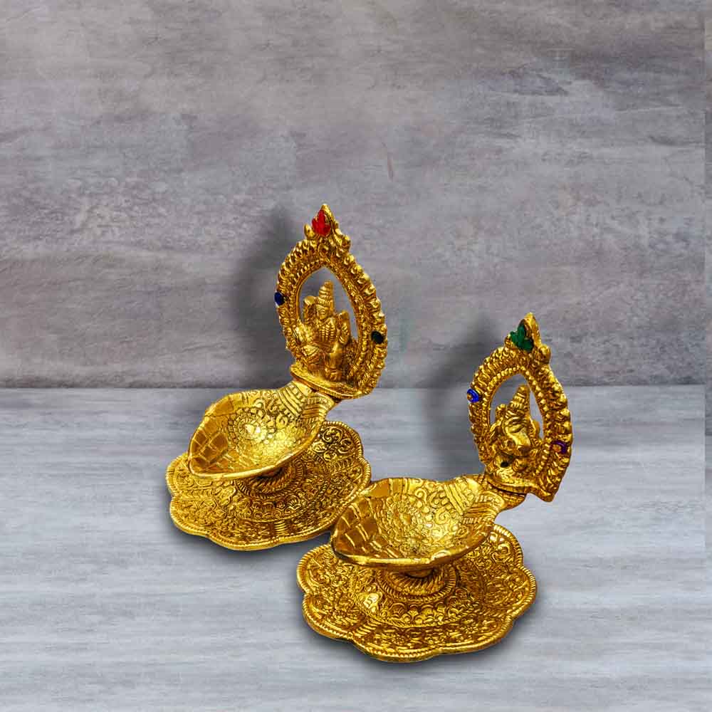Lakshmi Ganesha Deepak Idol